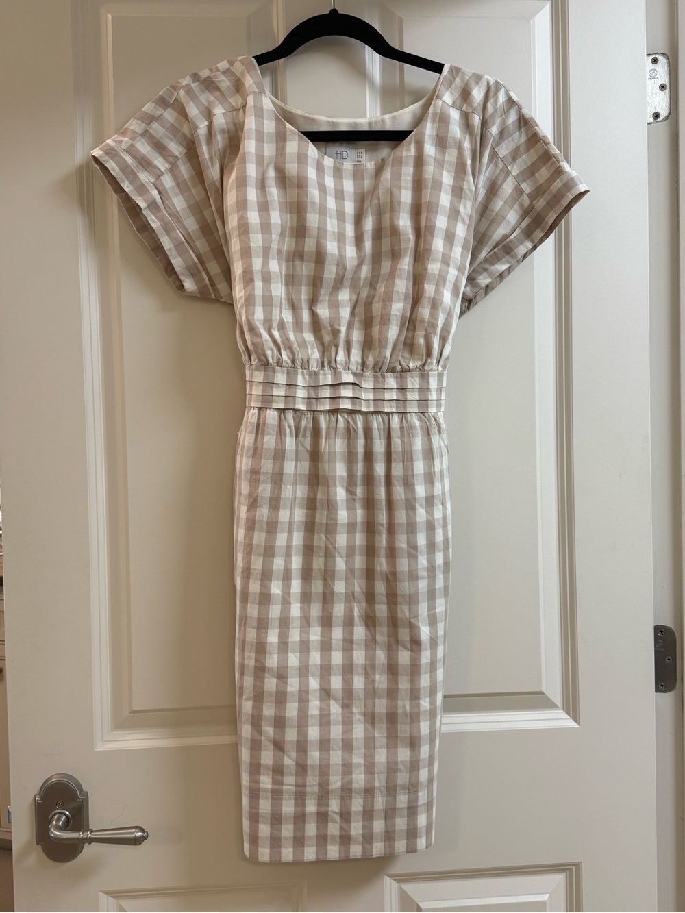 Anthro straight skirt dress with pockets